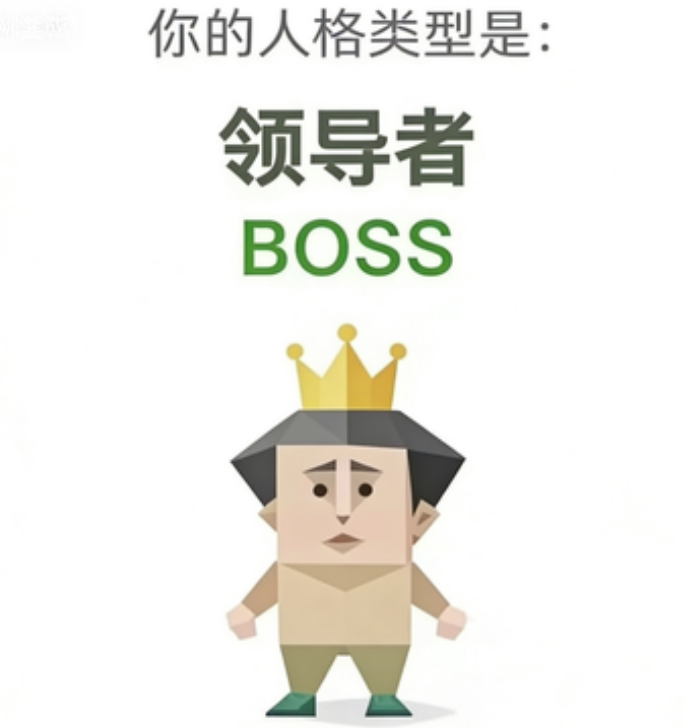 SBTI 人格测试 · 领导者（BOSS）插画