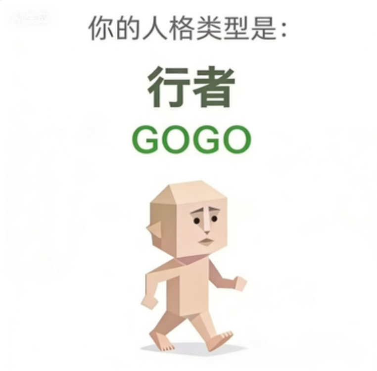 SBTI 人格测试 · 行者（GOGO）插画